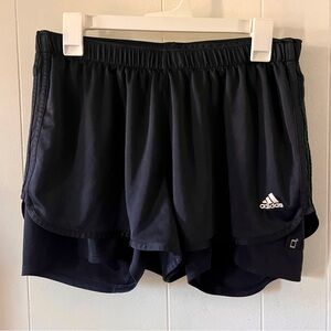 Adidas Running Aeroready Women's Marathon 20 2-In-1 lined Short Black 3"